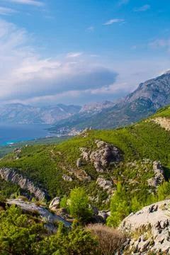 Mountains in sunshine Stock Photos