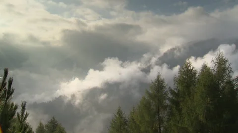 Mountains surrounded by clouds Stock Footage 59318719