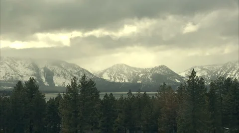 Mountains of tahoe Video stock 986709