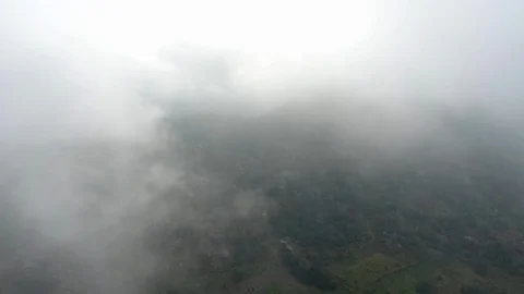 Mountains through the clouds Stock Footage 87033366