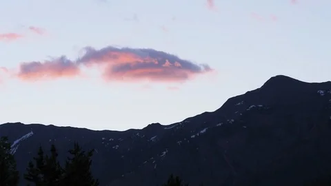 Mountains time lapse across Maroon Bells in Aspen, Colorado clouds moving Stock Footage 120603638