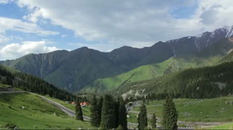 Mountains time-lapse Stock Footage 11154296