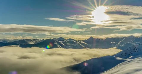 Mountains Timelapse Clouds 4k Stock Footage 44794393