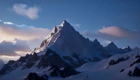 Mountains timelapse low angle Stock Footage 246915570