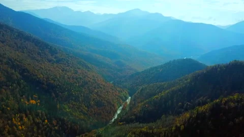 Mountains top view Stock Footage 130244101