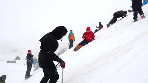 The mountains. Train hard fight easy. Elbrus. Eco travel. Stock Footage 52363887