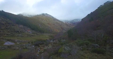 Mountains Travelling Winter Stock Footage 82707197