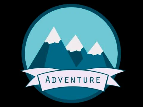 Mountains. A trip to the mountains. Vector Stock-Illustration