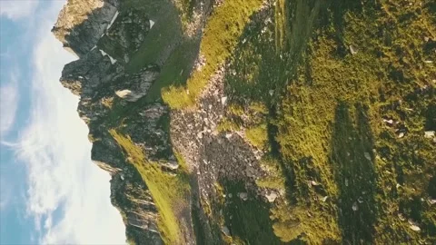 Mountains under the light of the evening sun. Stock Footage 149108741