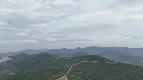 Mountains under overcast weather. Stock Footage 289580097