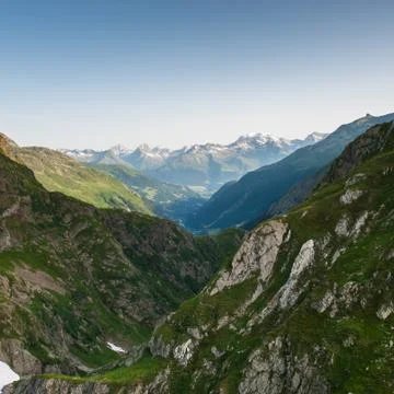Mountains valley Stock Photos