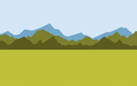 Mountains Vector illustration Stock Illustration