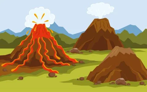 Mountains Vector illustration Stock Illustration