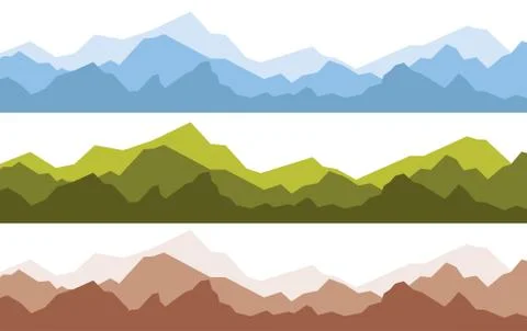Mountains Vector illustration Stock Illustration