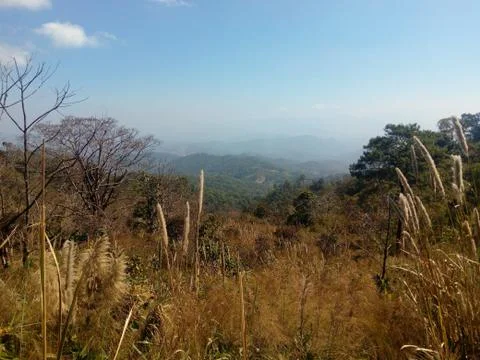 Mountains view point Foto stock