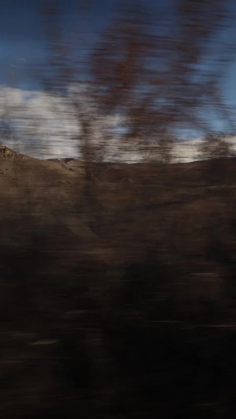 Mountains view from train window Stock Footage 331023746