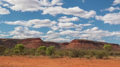 Mountains of the Watarrka National Park,4k,timelapse Stock Footage 229997341