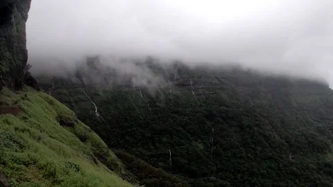 Mountains with waterfall Stock Footage 118109198