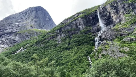 Mountains waterfall Stock Footage 308088050