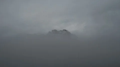 Mountains weather, cloudy Stock Footage 70743796