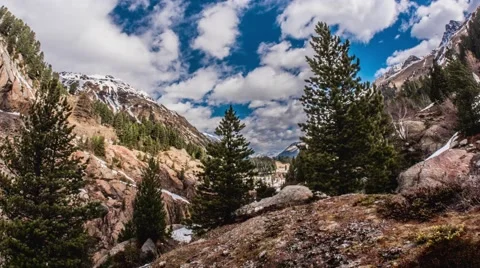 Mountains Windy Nature Motionlapse 4k Video stock 62376932