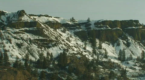 Mountains in winter Stock Footage 125536