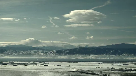 Mountains in Winter Stock Footage 54748236