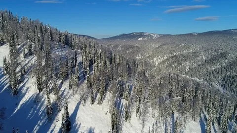 Mountains in winter Stock Footage 83261735