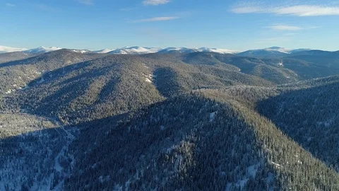 Mountains in winter Stock Footage 83261934