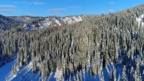 Mountains in winter Stock Footage 83262003