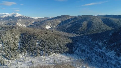 Mountains in winter Stock Footage 83262121