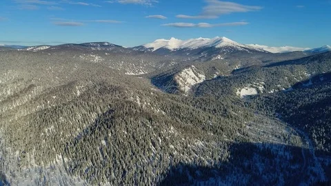 Mountains in winter Stock Footage 83262181
