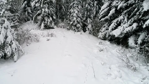 Mountains in winter Video stock 86424818