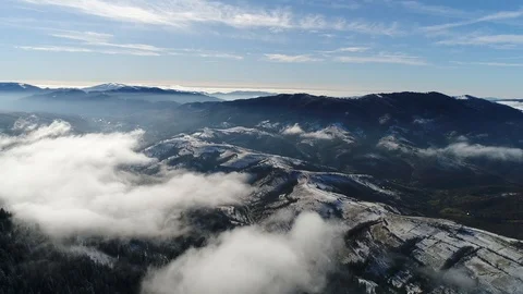 Mountains in winter Video stock 86493219