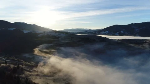 Mountains in winter Video stock 86494089