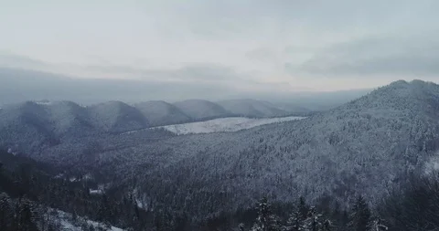 Mountains winter no sun Stock Footage 85729605
