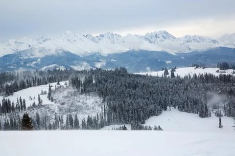 Mountains in winter Foto stock