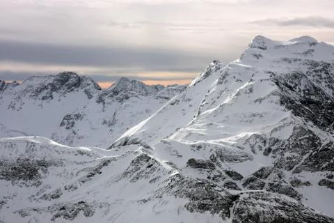 Mountains in winter 写真素材