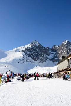 Mountains in winter Stock-Fotos