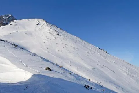 Mountains in winter Stock Photos