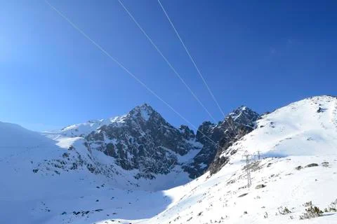 Mountains in winter Stock Photos