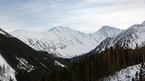 Mountains in winter Stock Photos