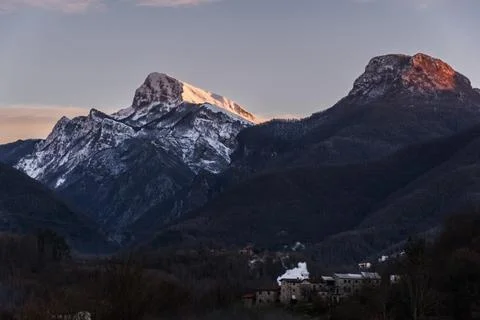 Mountains in winter Foto stock