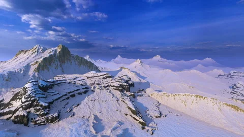 Mountains in winter season Stock Footage 321890530