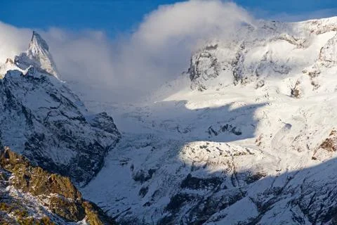 Mountains winter snow Stock Photos