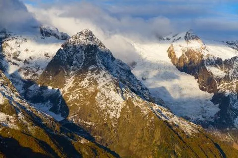 Mountains winter snow Stock Photos