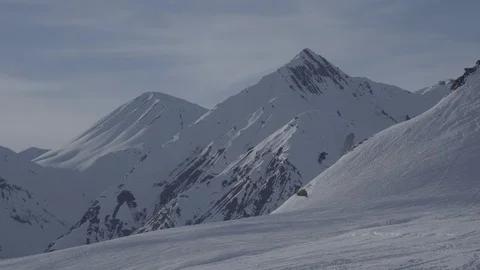 Mountains winter time-lapse Stock Footage 103300813