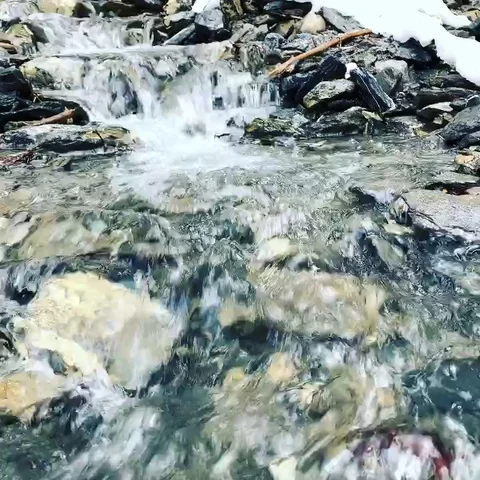 Mountains in wintertime with river Stock Footage 127247222