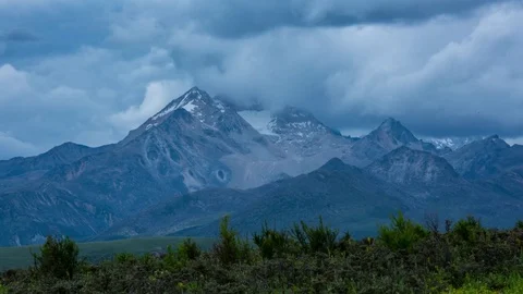 Mountains within the clouds Stock Footage 83796363