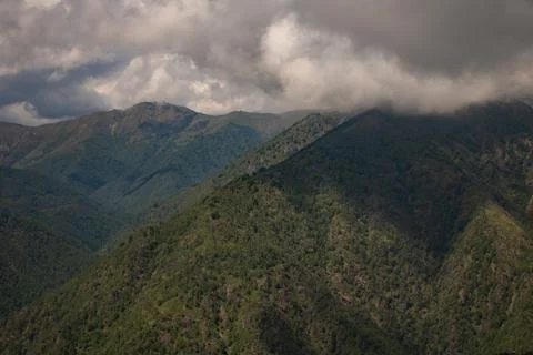 Mountainscape in a cloudy day Foto stock